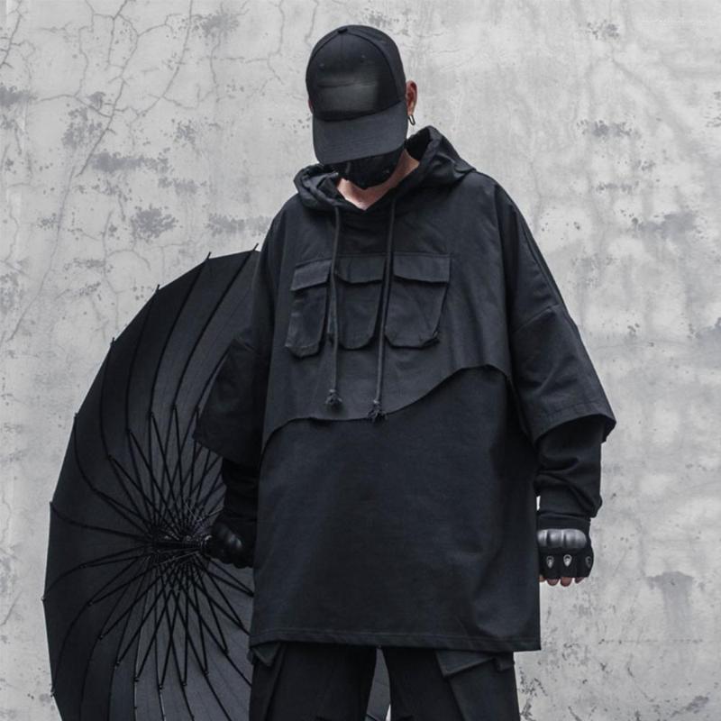 Men's Hoodies Loose Oversized Men Techwear Patchwork Hooded Sweatshirts Pullover Autumn Japanese Streetwear Hoody Baggy Outwear Tops, Black
Men's Hoodies Loose Oversized Men Techwear Patchwork Hooded Sweatshirts Pullover Autumn Japanese Streetwear Hoody Baggy Outwear Tops, Black