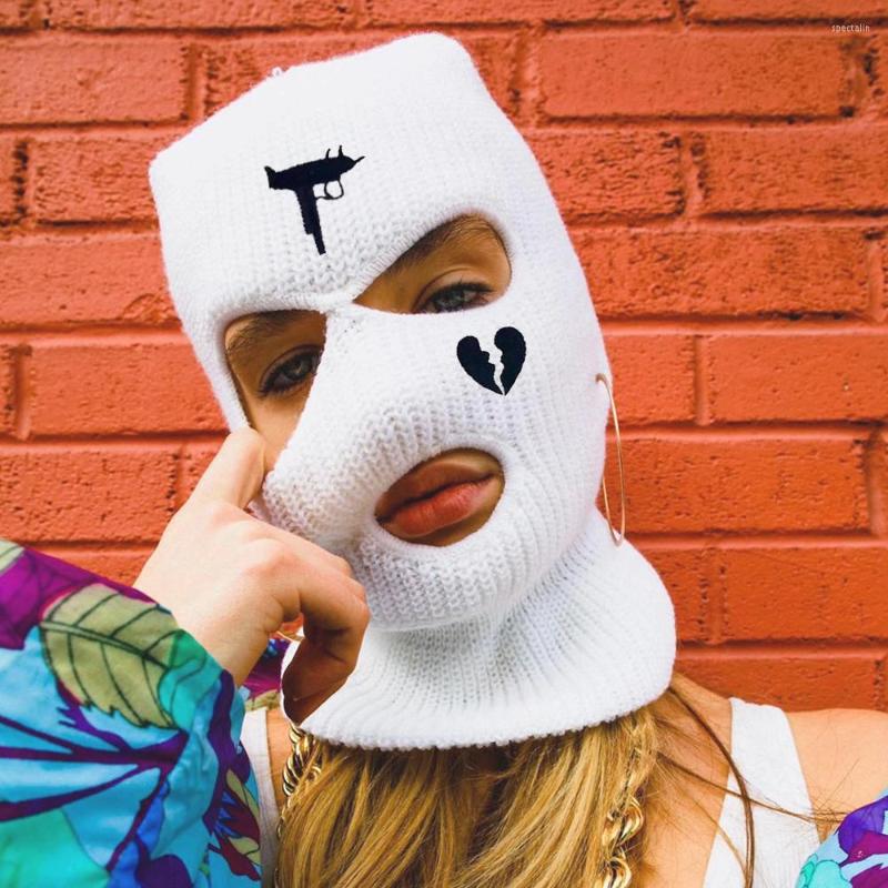 Berets Multicolor Ski Mask Knit Hat Face Cover Winter Balaclava Full Bonnet Outdoor Sports 3 Hole Embroidery Beanies Caps, 98
Berets Multicolor Ski Mask Knit Hat Face Cover Winter Balaclava Full Bonnet Outdoor Sports 3 Hole Embroidery Beanies Caps, 98