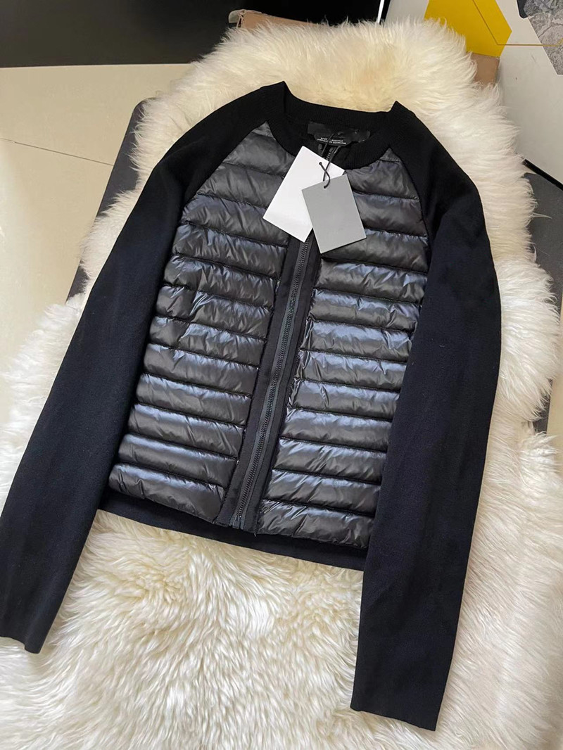 2022 Women Down Jacket Long Sleeve Slim Short Patchwork Knitted Puffer Coat Winter Fashion Outerwear Fall Black Coat Early Female Clothing Spring -L, White
2022 Women Down Jacket Long Sleeve Slim Short Patchwork Knitted Puffer Coat Winter Fashion Outerwear Fall Black Coat Early Female Clothing Spring -L, White