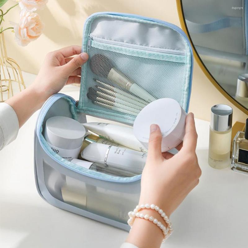 Cosmetic Bags Waterproof Bag For Outdoor Travel Large Capacity Portable Wash Storage Handheld Makeup Toiletry, White
Cosmetic Bags Waterproof Bag For Outdoor Travel Large Capacity Portable Wash Storage Handheld Makeup Toiletry, White