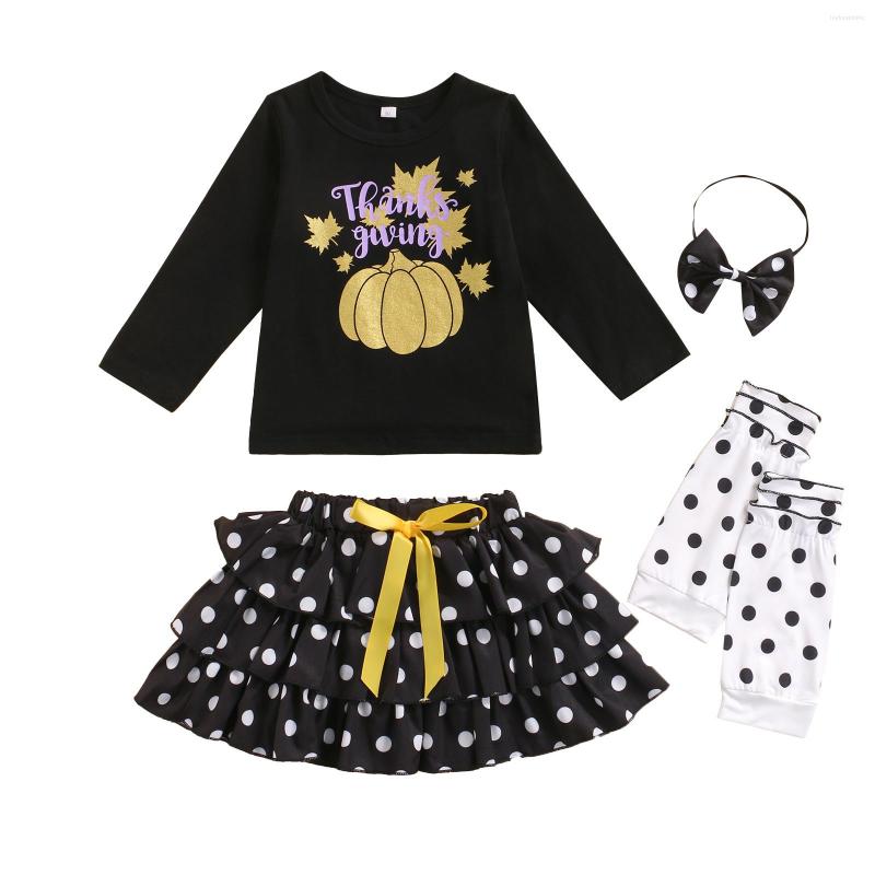 Clothing Sets 4Pcs Thanksgiving Day Little Girls Outfit Pumpkin Leaves Printing Long Sleeve Tops Dot Bust Skirt Leggings Headwear, Picture shown
Clothing Sets 4Pcs Thanksgiving Day Little Girls Outfit Pumpkin Leaves Printing Long Sleeve Tops Dot Bust Skirt Leggings Headwear, Picture shown