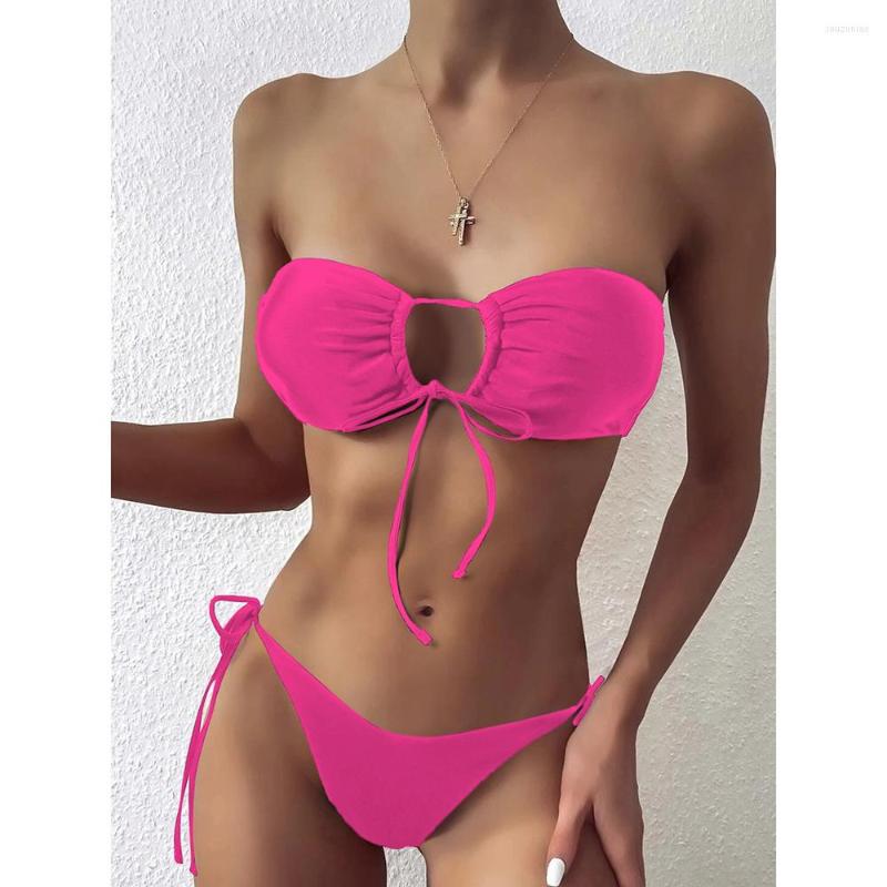 Women' Swimwear Sexy Bikini 2022 Woman Bandeau Swimsuit Black Women Thong Bikinis Set Two Pieces Swimming Beach Wear For Bathing Suit
Women' Swimwear Sexy Bikini 2022 Woman Bandeau Swimsuit Black Women Thong Bikinis Set Two Pieces Swimming Beach Wear For Bathing Suit