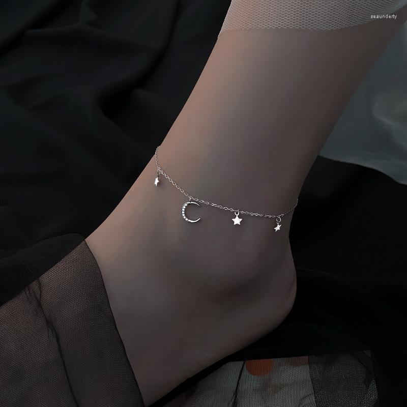 Anklets Fashion 925 Sterling Silver Snake Star And Moon Anklet Summer Jewelry Accessories For Women Wedding Party Gift
Anklets Fashion 925 Sterling Silver Snake Star And Moon Anklet Summer Jewelry Accessories For Women Wedding Party Gift