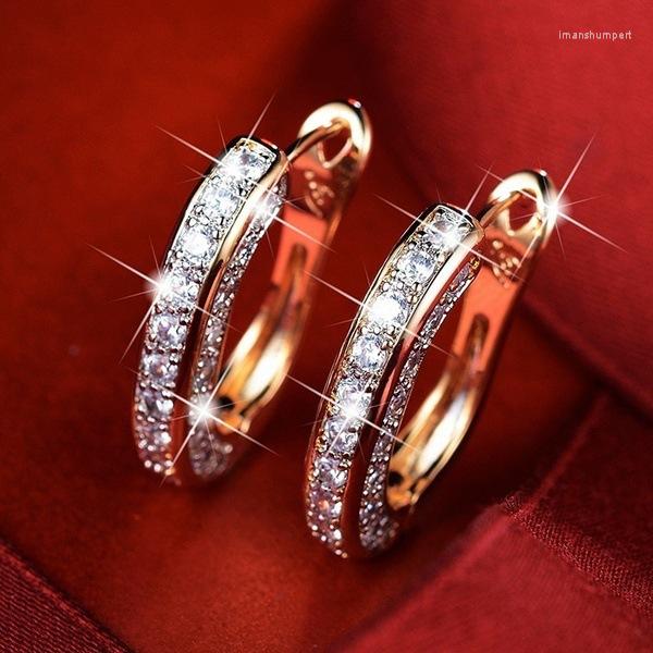 Hoop Earrings Design Paved Three Row Zircon Crystal Huggie Hoops Rose Gold Color For Women Temperament Fashion Jewelry Brincos
Hoop Earrings Design Paved Three Row Zircon Crystal Huggie Hoops Rose Gold Color For Women Temperament Fashion Jewelry Brincos