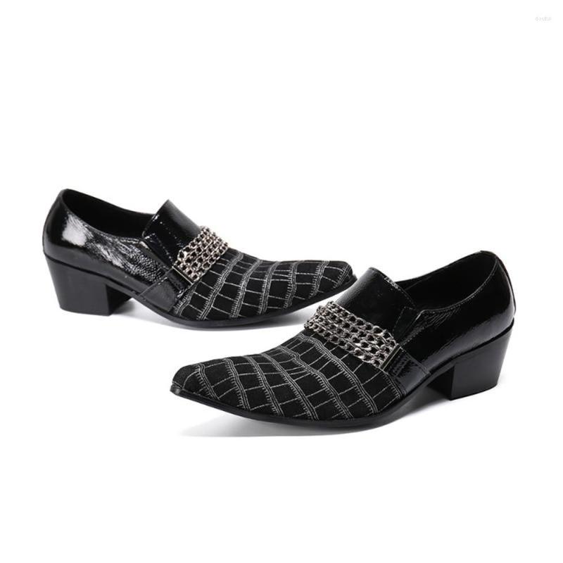 Dress Shoes British Men Business Genuine Leather Classic Style Black Pointed Toe High Heel Oxford For Wedding
Dress Shoes British Men Business Genuine Leather Classic Style Black Pointed Toe High Heel Oxford For Wedding