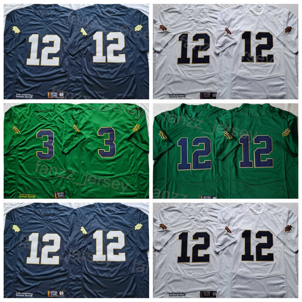 NCAA University Football College 12 Ian Book Jersey 3 Joe Montana All Stitched Team Navy Blue White Green Color For Sport Fans Breathable Good/High Quality On Sale
NCAA University Football College 12 Ian Book Jersey 3 Joe Montana All Stitched Team Navy Blue White Green Color For Sport Fans Breathable Good/High Quality On Sale