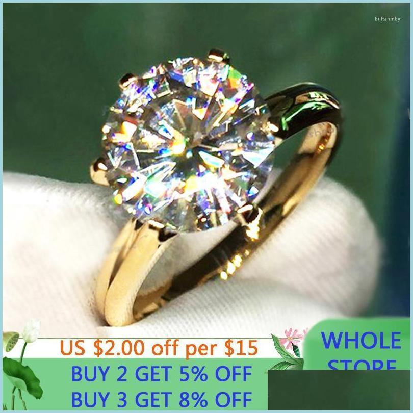 Cluster Rings Cluster Rings With 18K Rgp Logo Pure Solid Yellow Gold Color Ring Luxury Round Solitaire 8Mm 2.0Ct Lab Diamond Wedding Dhczr
Cluster Rings Cluster Rings With 18K Rgp Logo Pure Solid Yellow Gold Color Ring Luxury Round Solitaire 8Mm 2.0Ct Lab Diamond Wedding Dhczr