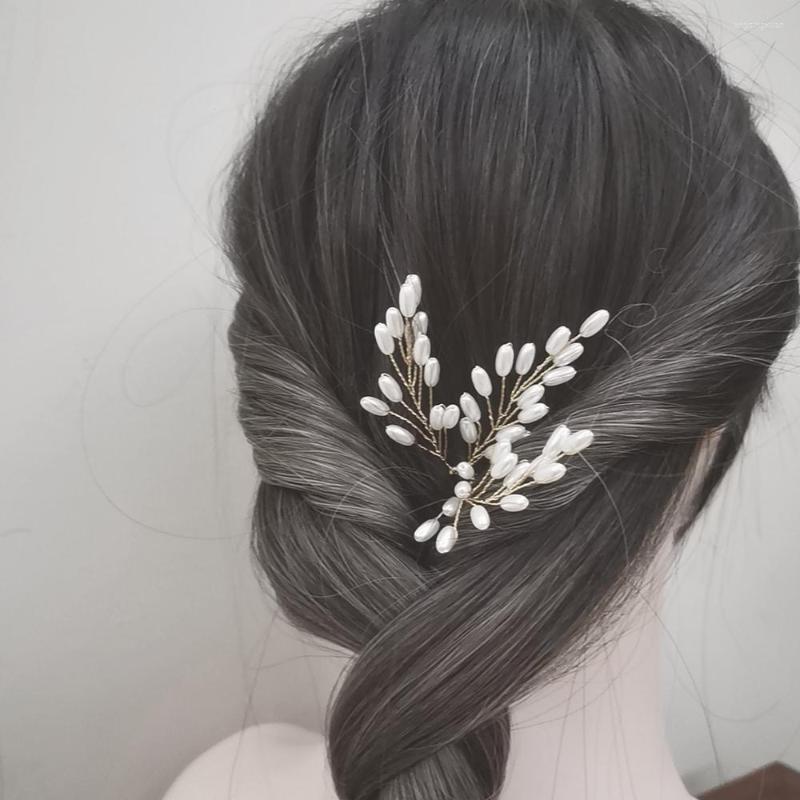 Headpieces Vintage Gold Pearl Flower Hair Jewelry Grain Of Rice Women Headdress Accessories Wedding Pins Bridal Clips Girls Gift
Headpieces Vintage Gold Pearl Flower Hair Jewelry Grain Of Rice Women Headdress Accessories Wedding Pins Bridal Clips Girls Gift