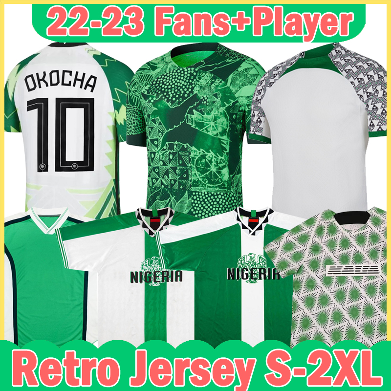 22/23 Retro Nigerian Soccer jersey 1994 1996 1998 maillot de foot 2022 2023 Okechukwu IGHALO OKOCHA AHMED MUSA Ndidi MIKEL jerseys player version Football shirts top, Niriliya new training
22/23 Retro Nigerian Soccer jersey 1994 1996 1998 maillot de foot 2022 2023 Okechukwu IGHALO OKOCHA AHMED MUSA Ndidi MIKEL jerseys player version Football shirts top, Niriliya new training