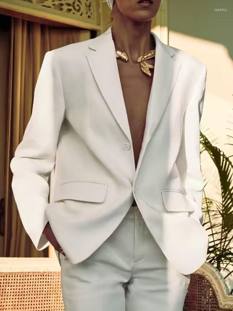 Women's Suits Kumsvag 2022 Summer Women Casual Blazers Coats Solid Loose Single Breasted Pocket Female Elegant Street Blazer Outerwear
Women's Suits Kumsvag 2022 Summer Women Casual Blazers Coats Solid Loose Single Breasted Pocket Female Elegant Street Blazer Outerwear