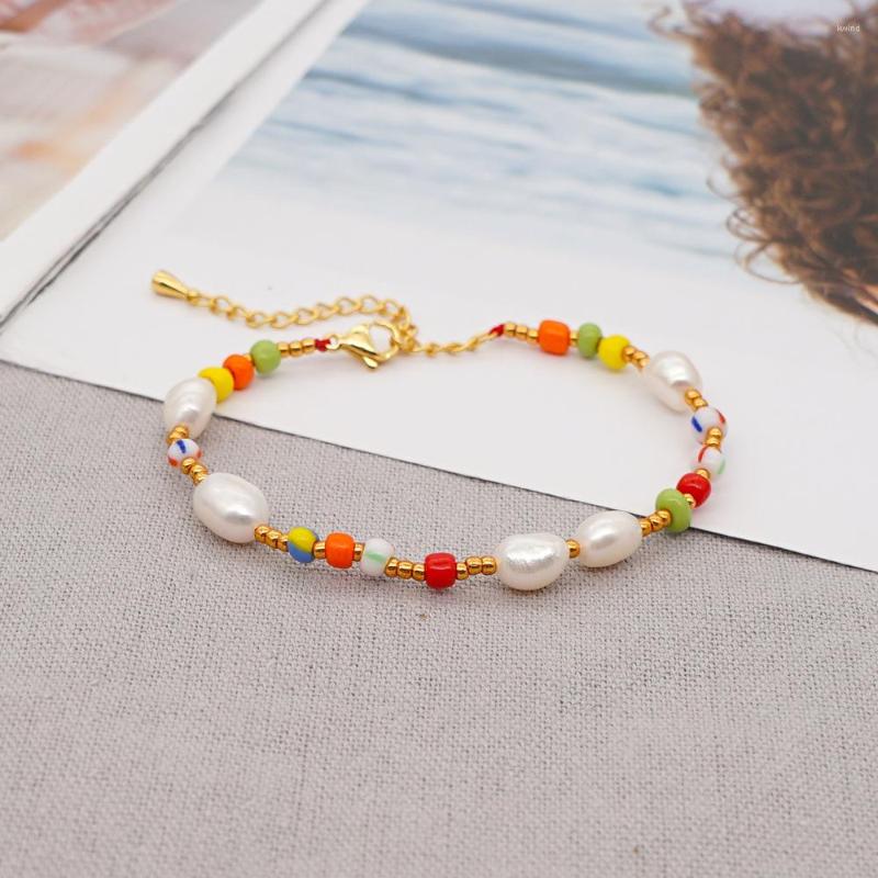 Strand Bohemian Rainbow Charm Bracelet For Women Freshwater Pearl Rice Beads Pulseras Armband Lady Jewelry
Strand Bohemian Rainbow Charm Bracelet For Women Freshwater Pearl Rice Beads Pulseras Armband Lady Jewelry