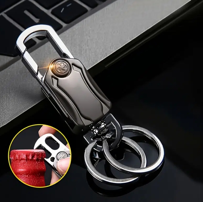 Easy to carry Keychains Men's business style multi-function car automatic gyro keychain
Easy to carry Keychains Men's business style multi-function car automatic gyro keychain
