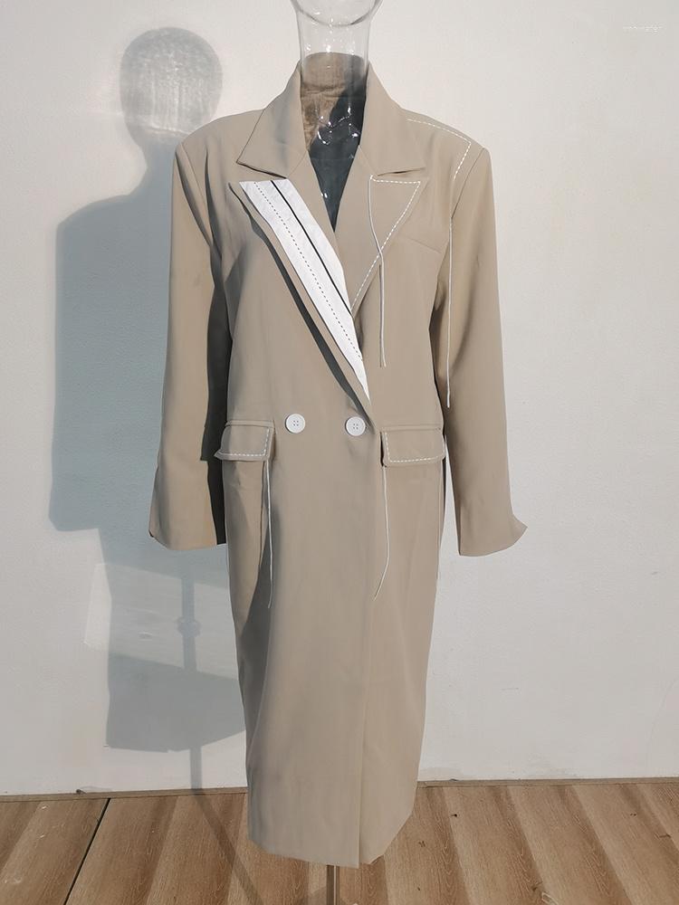 Women' Trench Coats EVLOOKS Women Khaki Topstitched Big Size Long Lapel Sleeve Windbreaker Fashion Tide Spring Autumn 2022 20A35040, Black
Women' Trench Coats EVLOOKS Women Khaki Topstitched Big Size Long Lapel Sleeve Windbreaker Fashion Tide Spring Autumn 2022 20A35040, Black