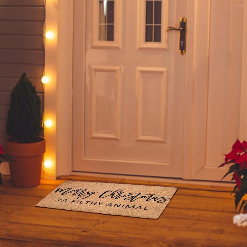 Christmas Decorations Doormat Entrance Welcome Rugs or Stair Kitchen Hallway Carpets Modern Personalized Front Door Decoration Alfombra