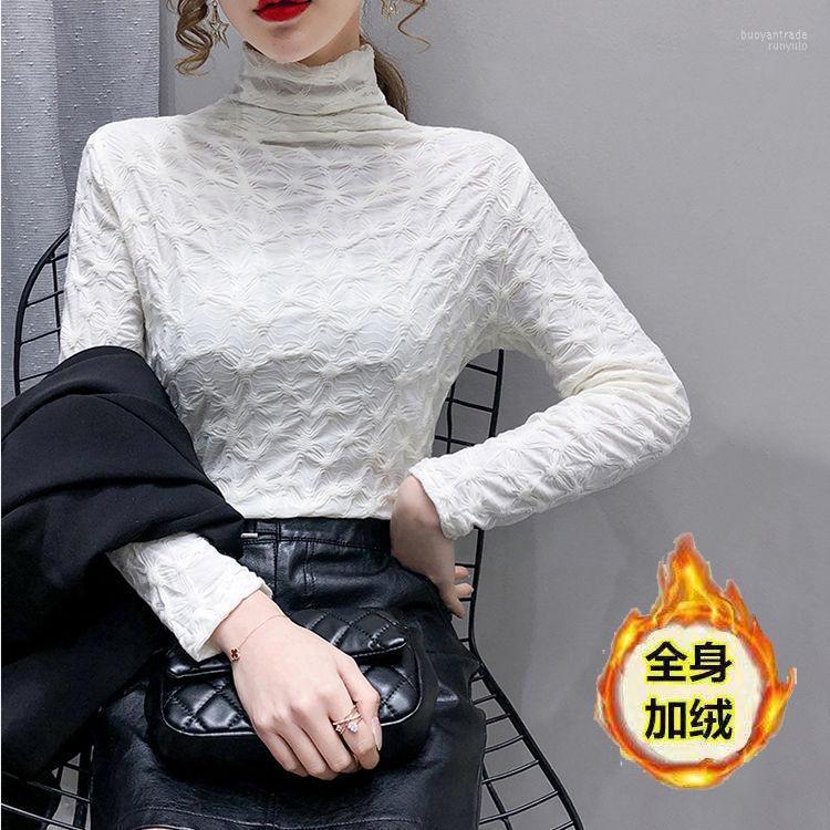 Women's T Shirts Women's T-Shirt Skinny Streetwear Turtleneck Tees Women Mesh Lace Pleated Bottomed Shirt For Ladies Winter Long Sleeve, Coffee thin
Women's T Shirts Women's T-Shirt Skinny Streetwear Turtleneck Tees Women Mesh Lace Pleated Bottomed Shirt For Ladies Winter Long Sleeve, Coffee thin