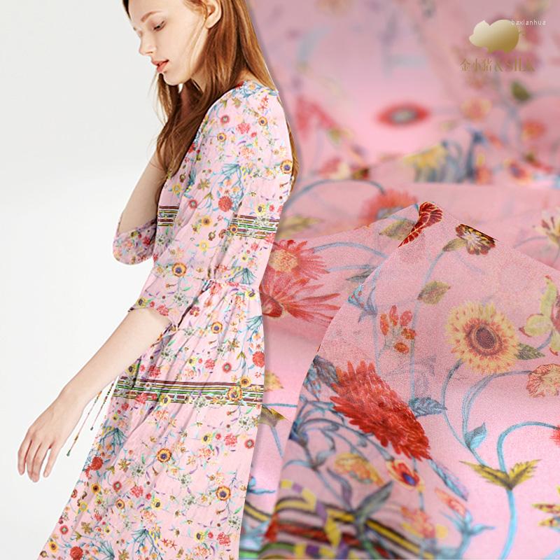 Clothing Fabric Pink Digital Inkjet Silk Georgette Thin Perspective Scarf Dress Shirt Tulle Wholesale Cloth
Clothing Fabric Pink Digital Inkjet Silk Georgette Thin Perspective Scarf Dress Shirt Tulle Wholesale Cloth