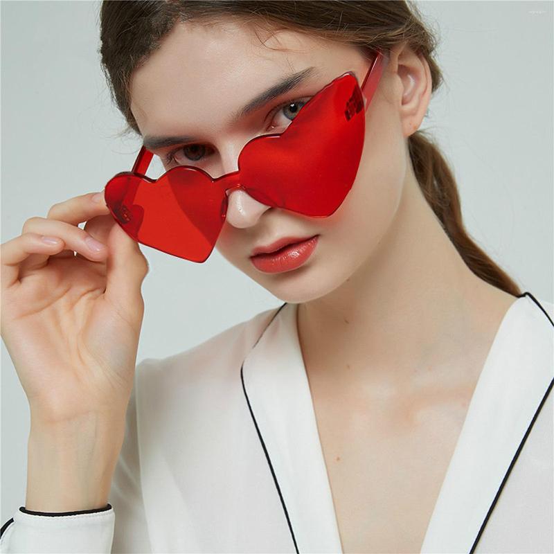 Sunglasses Heart Women Love Shaped Luxury Designer Candy Color Female Rimless Glasses Pink Shades Lentes De Sol Mujer
Sunglasses Heart Women Love Shaped Luxury Designer Candy Color Female Rimless Glasses Pink Shades Lentes De Sol Mujer