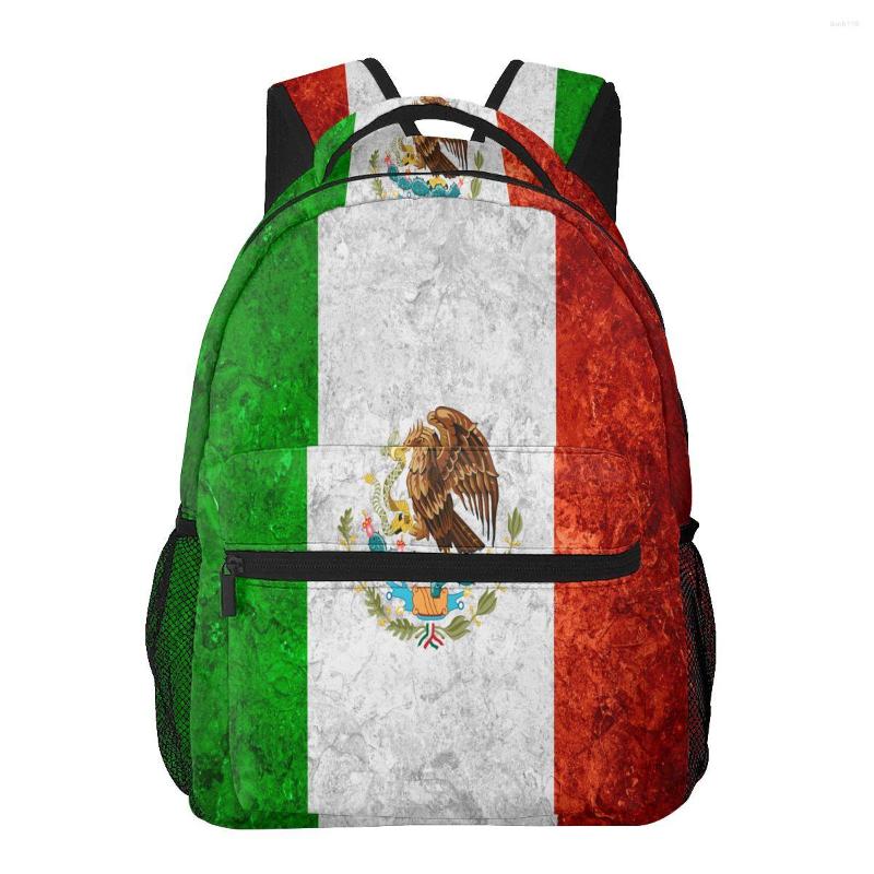 School Bags Teenagers Boy Backpack Mexican Banner Flag On Vintage Casual Laptop Student Bag, Auburn
School Bags Teenagers Boy Backpack Mexican Banner Flag On Vintage Casual Laptop Student Bag, Auburn