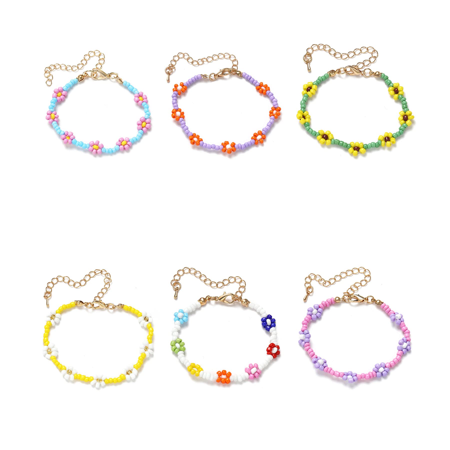 Beaded Strands Colorf Daisy Flower Bracelets Set Handmade Bracelet Anklet Indie Aesthetic Boho Beach Summer Braided String Y2K Jewel Am7Zm
Beaded Strands Colorf Daisy Flower Bracelets Set Handmade Bracelet Anklet Indie Aesthetic Boho Beach Summer Braided String Y2K Jewel Am7Zm