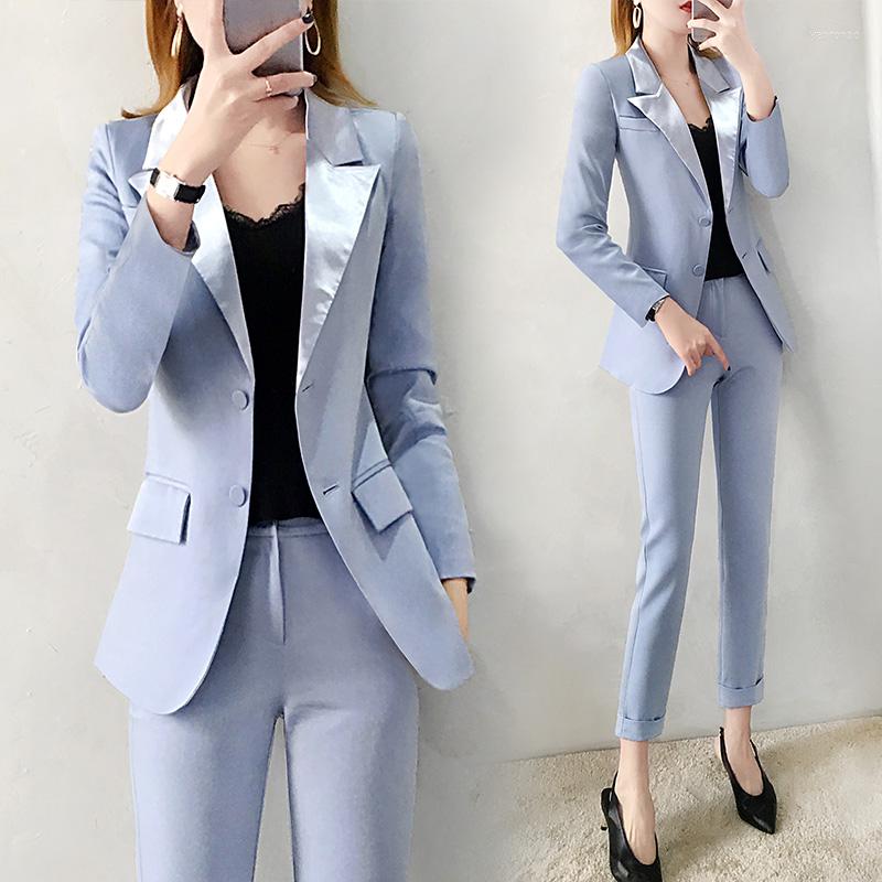 Women' Two Piece Pants Women' Women' Blue Blazer Jacket Suits Spring Fashion Slim Suit & Pencil Two-piece Office Lady
Women' Two Piece Pants Women' Women' Blue Blazer Jacket Suits Spring Fashion Slim Suit & Pencil Two-piece Office Lady