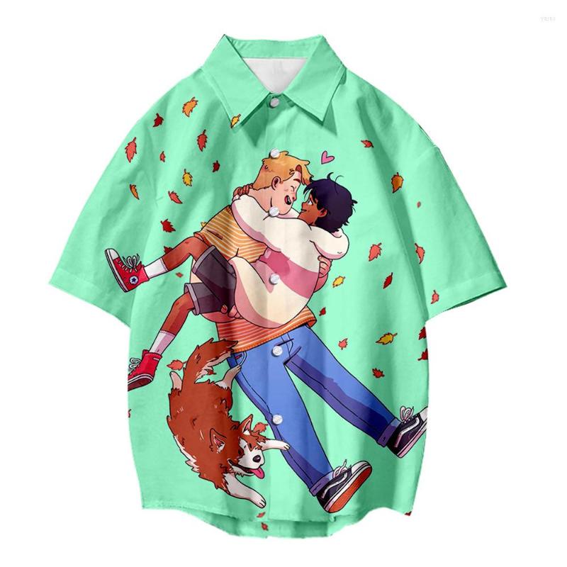 Men' Casual Shirts European And American Foreign Trade 2022 Heartstopper Peripheral 3D Printing Short-sleeved Shirt Men, Gold
Men' Casual Shirts European And American Foreign Trade 2022 Heartstopper Peripheral 3D Printing Short-sleeved Shirt Men, Gold
