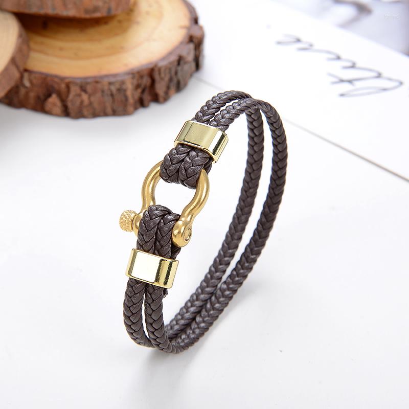 Strand Ladies Jewelry Men's Bracelet Fine Leather Rope Stainless Steel Survival Summer Style
Strand Ladies Jewelry Men's Bracelet Fine Leather Rope Stainless Steel Survival Summer Style