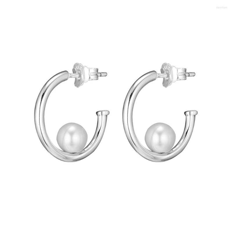 Hoop Earrings 925 Sterling Silver Jewelry Contemporary Pearls Fashion Fits For Women
Hoop Earrings 925 Sterling Silver Jewelry Contemporary Pearls Fashion Fits For Women