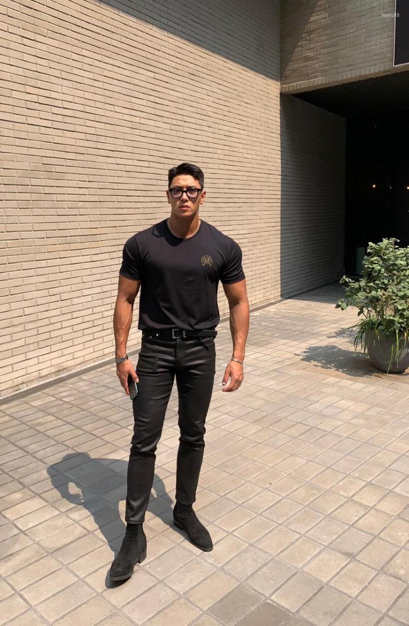 Men's T Shirts Men Gyms T-Shirt Summer Cotton Fitness Workout Bodybuilding O-Neck Short Sleeve Shirt Man Fashion Casual Tees Top Clothing, Black
Men's T Shirts Men Gyms T-Shirt Summer Cotton Fitness Workout Bodybuilding O-Neck Short Sleeve Shirt Man Fashion Casual Tees Top Clothing, Black