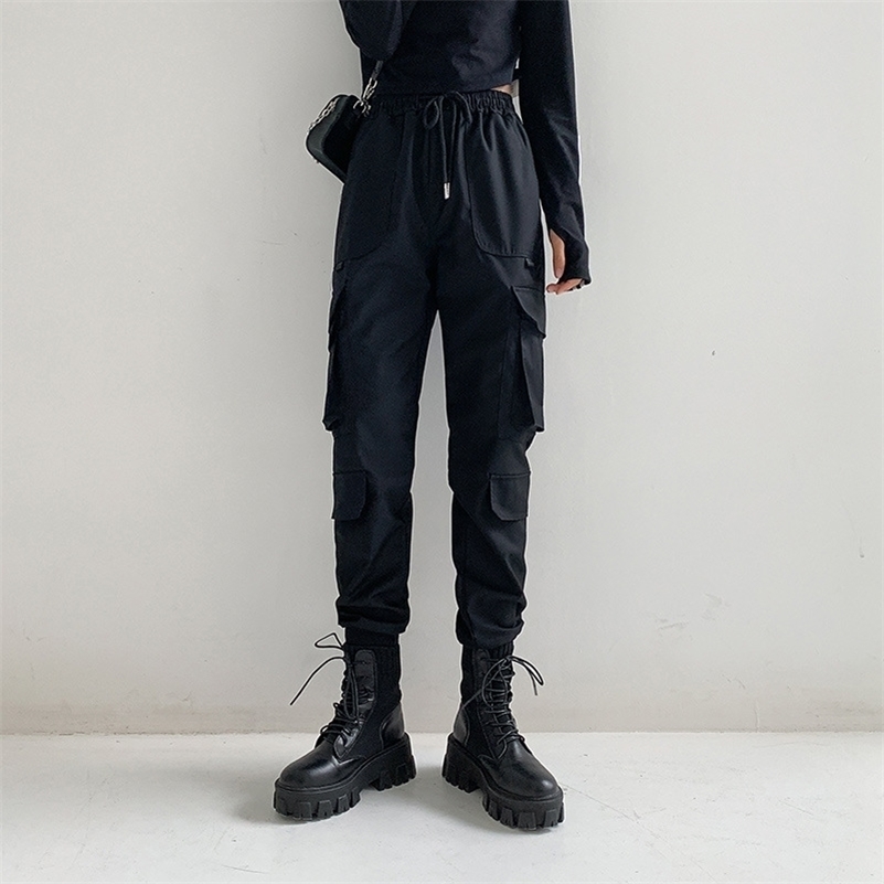 Women's Pants s Baggy Cargo Autumn And Winter Black Slim High Waist Straight Fashion Sports Leisure 221011
Women's Pants s Baggy Cargo Autumn And Winter Black Slim High Waist Straight Fashion Sports Leisure 221011