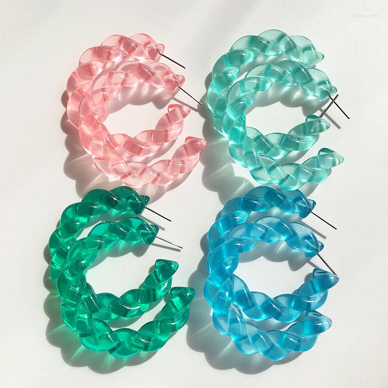 Hoop Earrings UJBOX Exclusive Large 4 Colors Resin Twist For Women Pink Blue Green Wedding Party Jewelry Accessories Gift
Hoop Earrings UJBOX Exclusive Large 4 Colors Resin Twist For Women Pink Blue Green Wedding Party Jewelry Accessories Gift