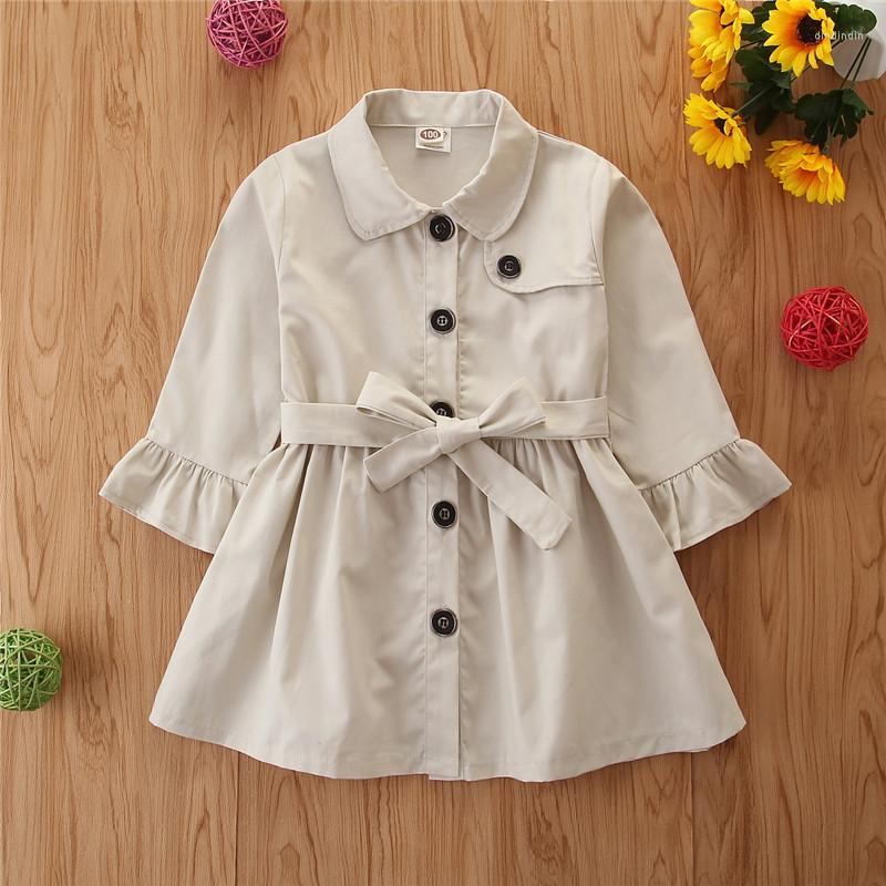 Coat Autumn Little Girls Solid Color Trench Girl Fashion British Style Single-breasted Lapel Belt Long-sleeve, Beige
Coat Autumn Little Girls Solid Color Trench Girl Fashion British Style Single-breasted Lapel Belt Long-sleeve, Beige