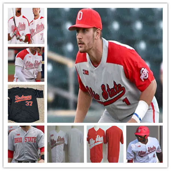 Custom Ohio State Buckeyes OSU College Baseball Jersey Joe Gahm Marcus Ernst Conner Pohl TJ Brock Garrett Burhenn Patrick Murphy Bayden Root, White
Custom Ohio State Buckeyes OSU College Baseball Jersey Joe Gahm Marcus Ernst Conner Pohl TJ Brock Garrett Burhenn Patrick Murphy Bayden Root, White