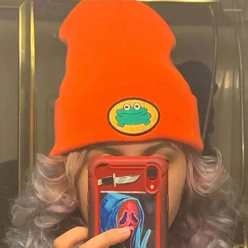 Berets Parappa The Rapper Beanie Embroidery Winter Hat Cotton Frog Knitted Skullies Beanies Hip Hop Knit Cap Casual, White
Berets Parappa The Rapper Beanie Embroidery Winter Hat Cotton Frog Knitted Skullies Beanies Hip Hop Knit Cap Casual, White