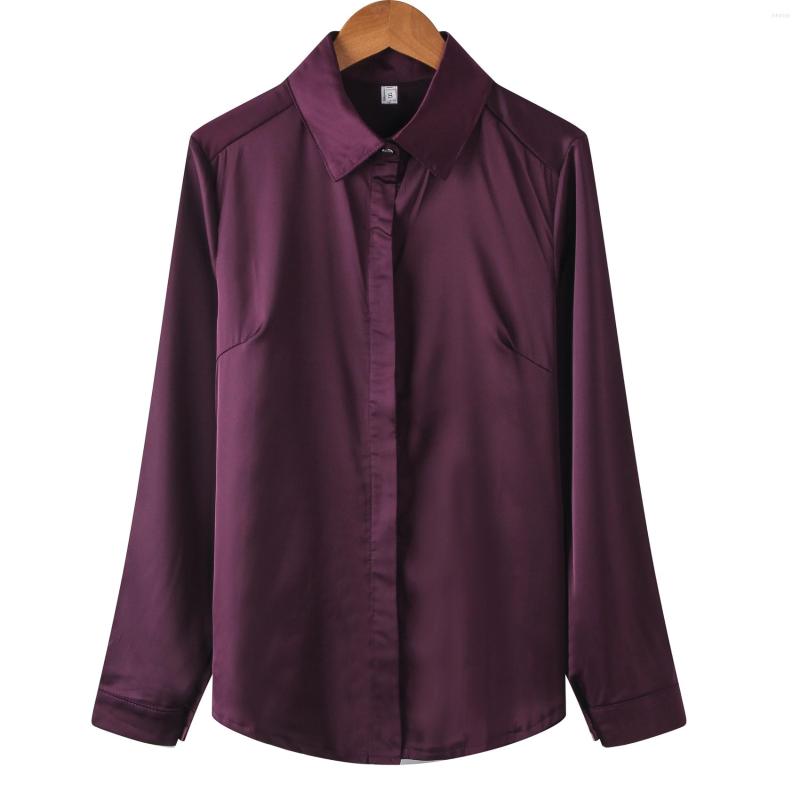 Women's Blouses Fashion Women Long-sleeved Silk Shirt Female Work Blouse Plus Size Tops, White
Women's Blouses Fashion Women Long-sleeved Silk Shirt Female Work Blouse Plus Size Tops, White