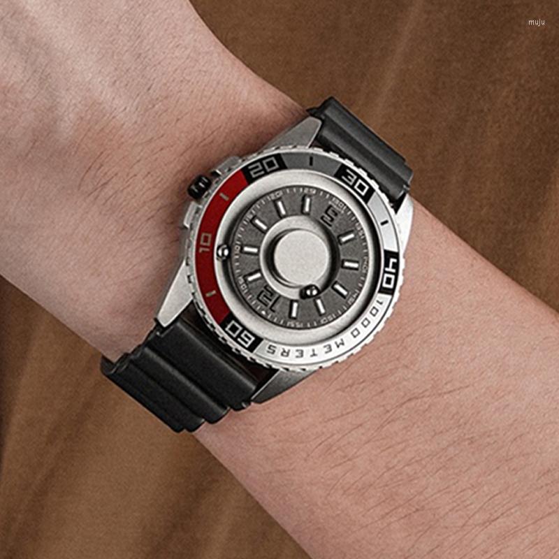 Wristwatches EUTOUR Design Magnetic Metal Beads Multifunctional Watch Men's Magnet Ball Sports Quartz Creative Dial Man Wrist, Cool black
Wristwatches EUTOUR Design Magnetic Metal Beads Multifunctional Watch Men's Magnet Ball Sports Quartz Creative Dial Man Wrist, Cool black