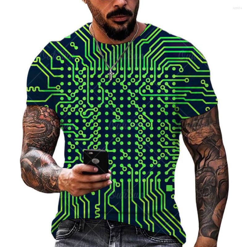 Men's T Shirts Electronic Chip Pattern High Quality 3D Printed T-shirt Street Personality Male Oversize Casual Tee Summer Fashion Tops, Ofsz-00362 
Men's T Shirts Electronic Chip Pattern High Quality 3D Printed T-shirt Street Personality Male Oversize Casual Tee Summer Fashion Tops, Ofsz-00362