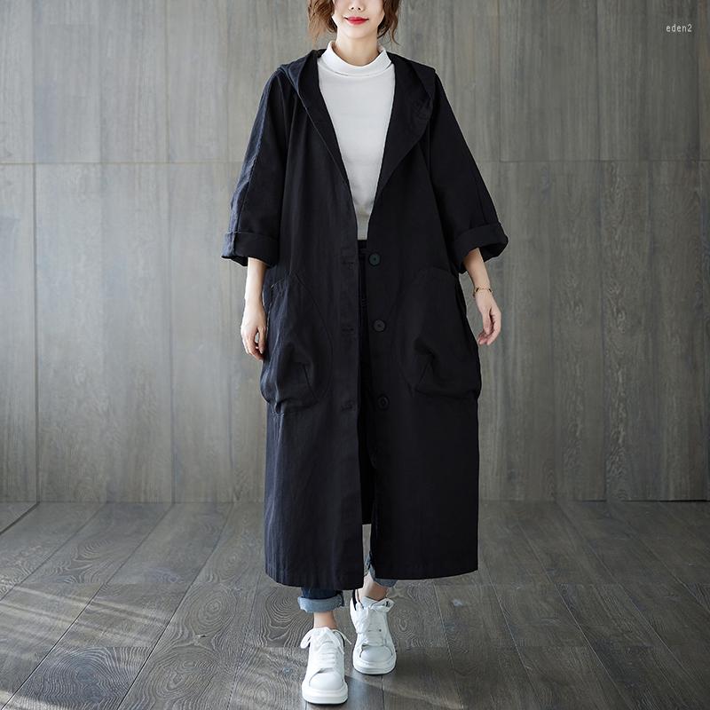 Women's Trench Coats 2022 Spring And Autumn Long Coat Women Single Breasted Loose Female Outwear Fashion Windbreaker, Black
Women's Trench Coats 2022 Spring And Autumn Long Coat Women Single Breasted Loose Female Outwear Fashion Windbreaker, Black