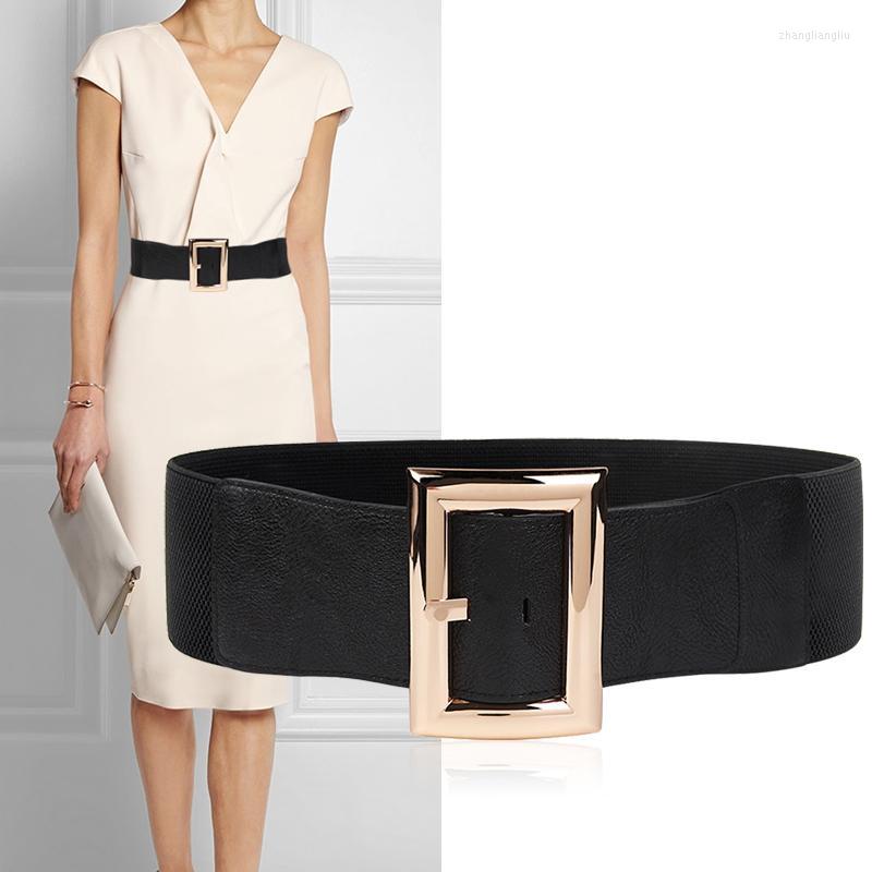Belts Women Stretch Wide Waist Seal Gold Big Pin Buckle Waistbnds Fashion Party Elastic Belt Female Dress Match Coat Ins StrapBelts, Black
Belts Women Stretch Wide Waist Seal Gold Big Pin Buckle Waistbnds Fashion Party Elastic Belt Female Dress Match Coat Ins StrapBelts, Black
