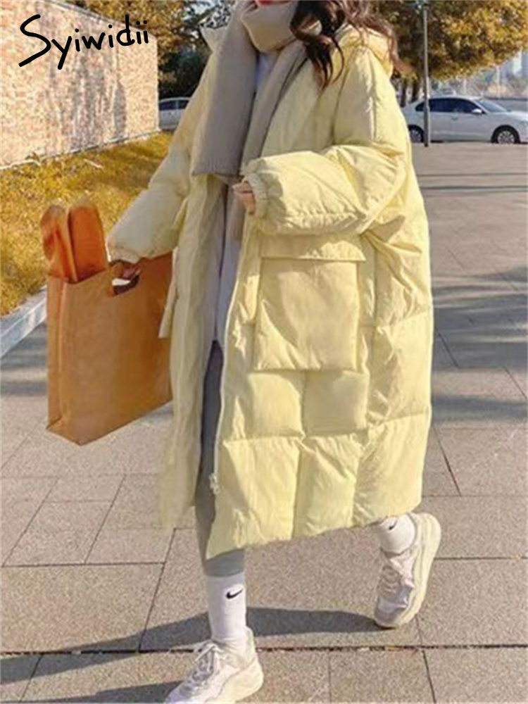 Women' Down Parkas Syiwidii Winter Coat Women Fall Korean Fashion Oversized Jacket with A Hood Loose Coats Elegant Ladies Outerwear 221010, Yellow
Women' Down Parkas Syiwidii Winter Coat Women Fall Korean Fashion Oversized Jacket with A Hood Loose Coats Elegant Ladies Outerwear 221010, Yellow