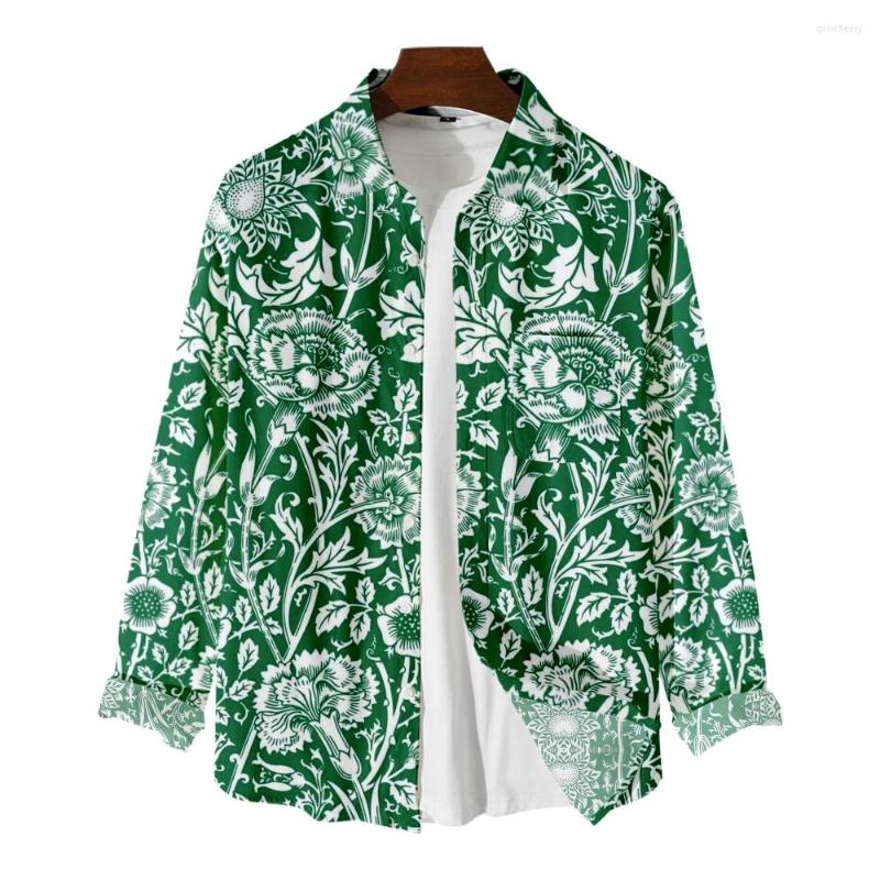 Men's Casual Shirts Men's Long Sleeve Shirt Flower Print Personality Trend Elegant Noble Jacket, Zy01415a03-b036
Men's Casual Shirts Men's Long Sleeve Shirt Flower Print Personality Trend Elegant Noble Jacket, Zy01415a03-b036