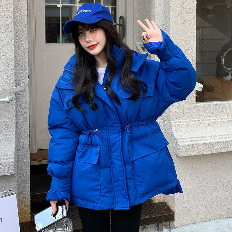 Women's Down Parkas Chic Hooded Drawstring Waist Long Sleeve Loose Padded Jacket For Women Winter Streetwear Lady Warm Pockets Padded Outwear Top T221011, White
Women's Down Parkas Chic Hooded Drawstring Waist Long Sleeve Loose Padded Jacket For Women Winter Streetwear Lady Warm Pockets Padded Outwear Top T221011, White