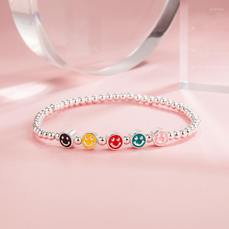 Link Bracelets Sterling Silver Color For Women Smiling Faces Charm Hand Chain Orignal Fashion Jewelry With Stamp
Link Bracelets Sterling Silver Color For Women Smiling Faces Charm Hand Chain Orignal Fashion Jewelry With Stamp