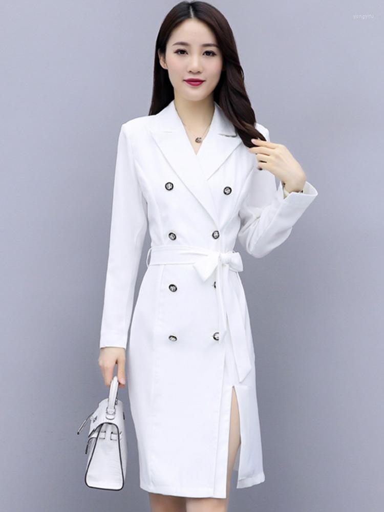 Women's Trench Coats Coat Double Breasted Womans Fashion Korean Style Winter Warm Windproof Lapel Slim Designer Long Velvet Runway White, Black
Women's Trench Coats Coat Double Breasted Womans Fashion Korean Style Winter Warm Windproof Lapel Slim Designer Long Velvet Runway White, Black
