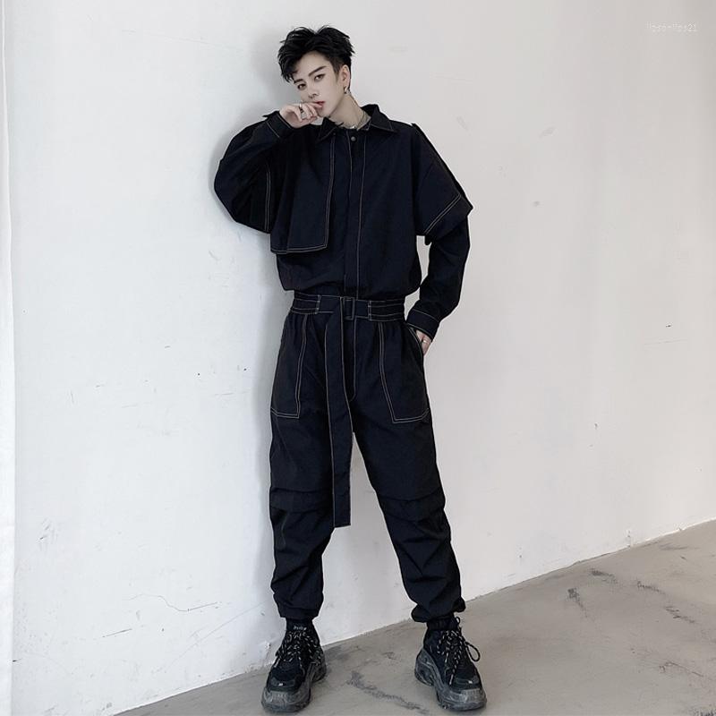 Men's Pants Fashion Men's Black Green Denim Overalls Casual Safari Style Long Sleeve Trousers E26
Men's Pants Fashion Men's Black Green Denim Overalls Casual Safari Style Long Sleeve Trousers E26