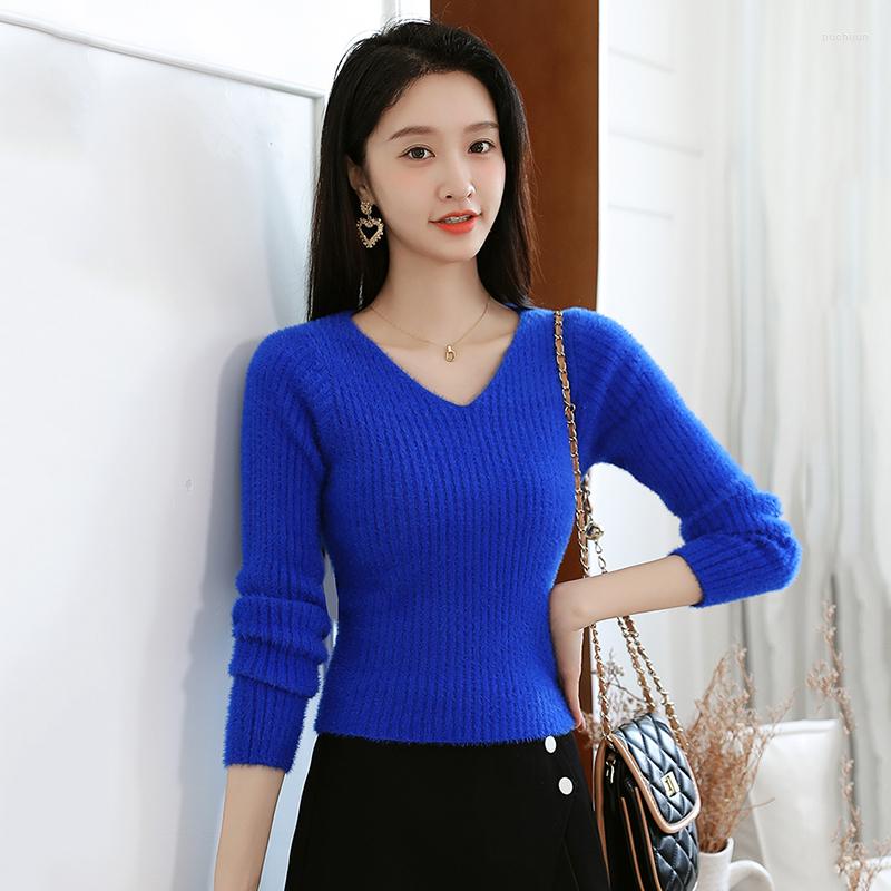 Women' Sweaters 2022 Korean Fashion Blue Thick Fuzzy Slim Women Sweater Pullovers Short 8 Colors Vintage Elegant Rib Knit Jacket Tops, Black
Women' Sweaters 2022 Korean Fashion Blue Thick Fuzzy Slim Women Sweater Pullovers Short 8 Colors Vintage Elegant Rib Knit Jacket Tops, Black
