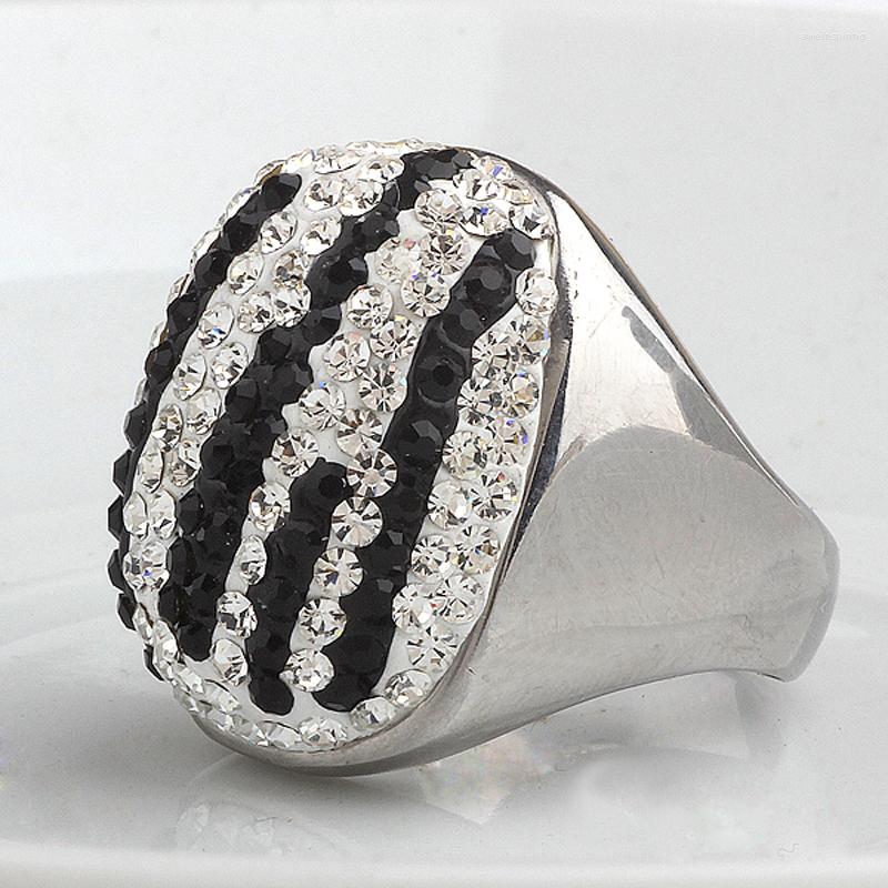 Wedding Rings Selling Beautiful Black And Clear Crystal Cross Pave Setting Stainless Steel Ring For Women
Wedding Rings Selling Beautiful Black And Clear Crystal Cross Pave Setting Stainless Steel Ring For Women