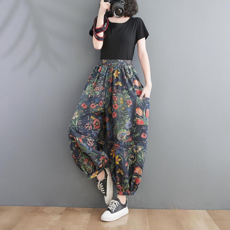 Women's Jeans Women Denim Pants 2022 Spring Flower Haroun Loose Big Size Elastic Waist Wide Leg Print Floral Fashion Trousers YoYiKamomo, Multi
Women's Jeans Women Denim Pants 2022 Spring Flower Haroun Loose Big Size Elastic Waist Wide Leg Print Floral Fashion Trousers YoYiKamomo, Multi
