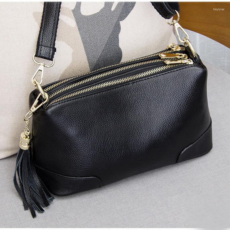 Evening Bags 2022 Genuine Leather Women Bag Female Shoulder First Layer Cowhide Three-layer Small Square Multi-function Tassel Pouch, Black
Evening Bags 2022 Genuine Leather Women Bag Female Shoulder First Layer Cowhide Three-layer Small Square Multi-function Tassel Pouch, Black