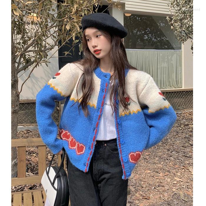 Women's Knits Waxy Wind Sleeve Knit Sweater Female Sense Of The Spring And Autumn Period Design Loose Coat Clothes, Vintage blue
Women's Knits Waxy Wind Sleeve Knit Sweater Female Sense Of The Spring And Autumn Period Design Loose Coat Clothes, Vintage blue
