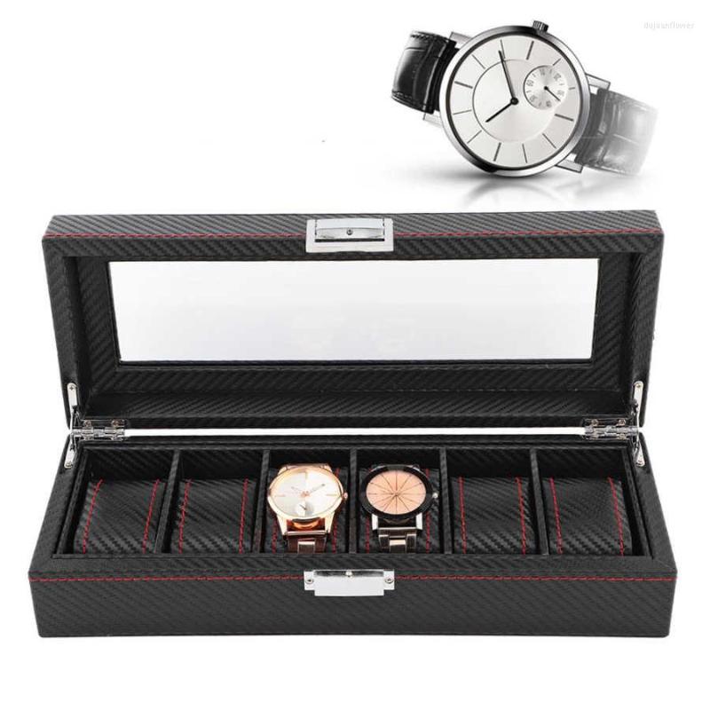Watch Boxes 6 Slot Display Box Travel Carbon Fiber Elegant Case Jewelry Storage Collector Organizer For
Watch Boxes 6 Slot Display Box Travel Carbon Fiber Elegant Case Jewelry Storage Collector Organizer For